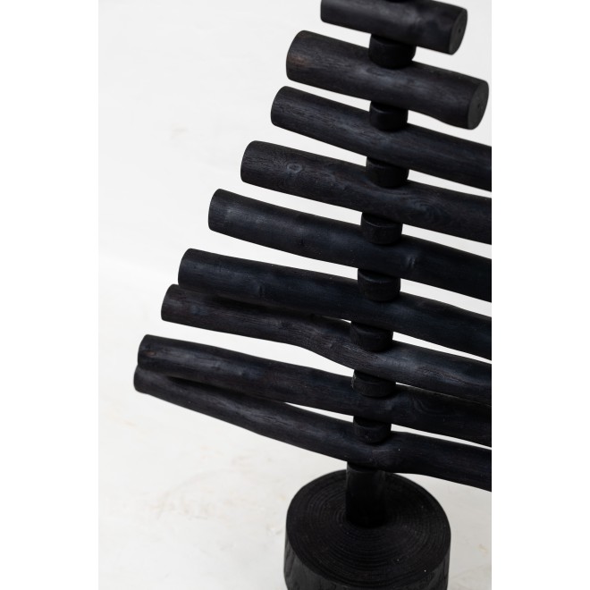 Handmade Black Wood Xmas Tree