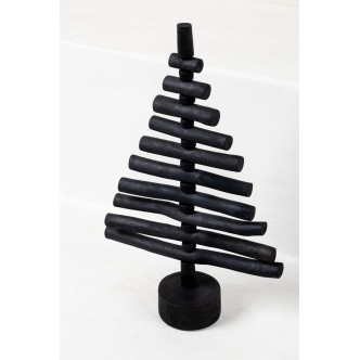 Handmade Black Wood Xmas Tree