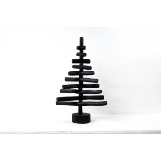 Handmade Black Wood Xmas Tree