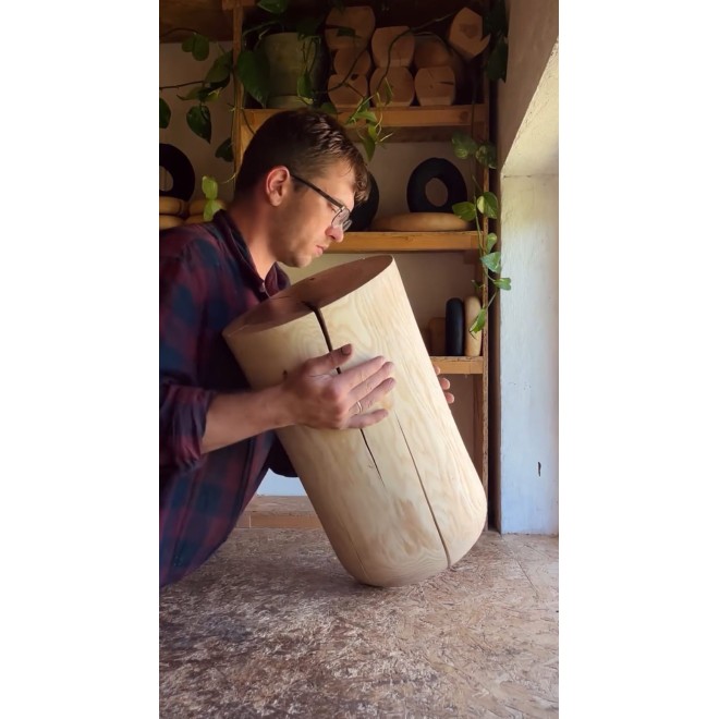 Natural Ash Wood Stump Table