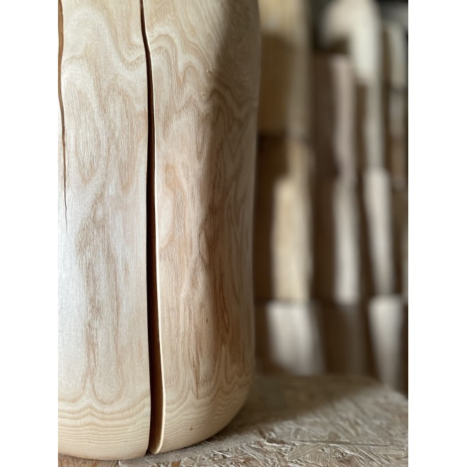 Natural Ash Wood Stump Table