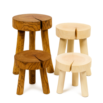 Multi-Use Round Wood Stand