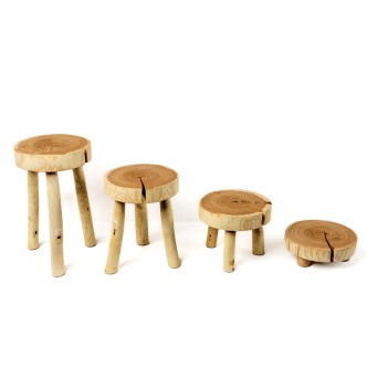 Multi-Use Round Wood Stand
