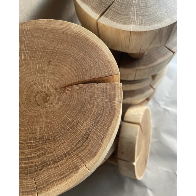 Rustic Ash Wood Display Stand 