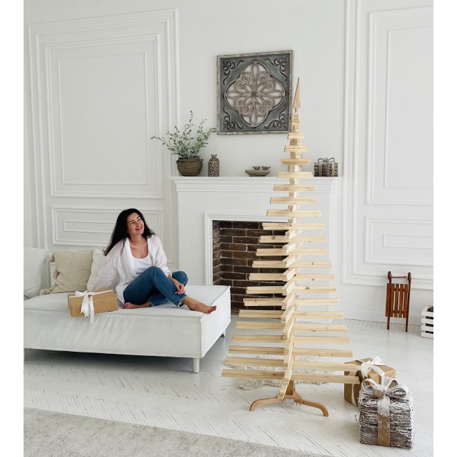 Natural Wooden Christmas Tree