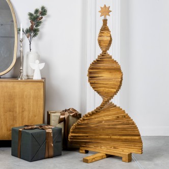 Rustic Brown Christmas Tree