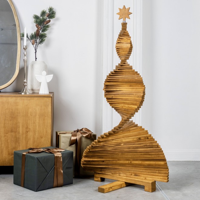 Rustic Brown Christmas Tree