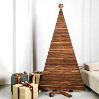 Farmhouse Dark Brown Christmas Tree