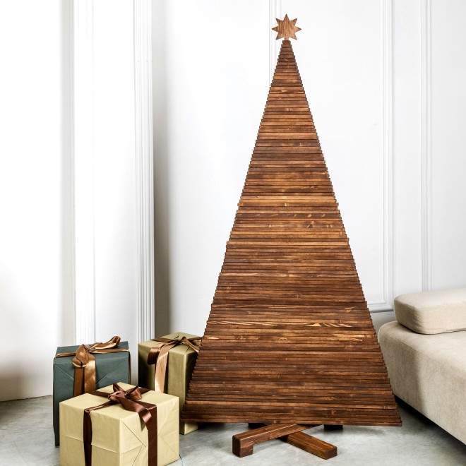 Farmhouse Dark Brown Christmas Tree