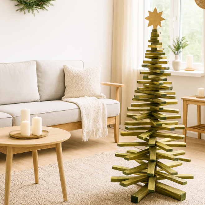 Green Pallet Christmas Tree