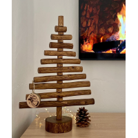 branch wood Christmas Tree x-shaped base